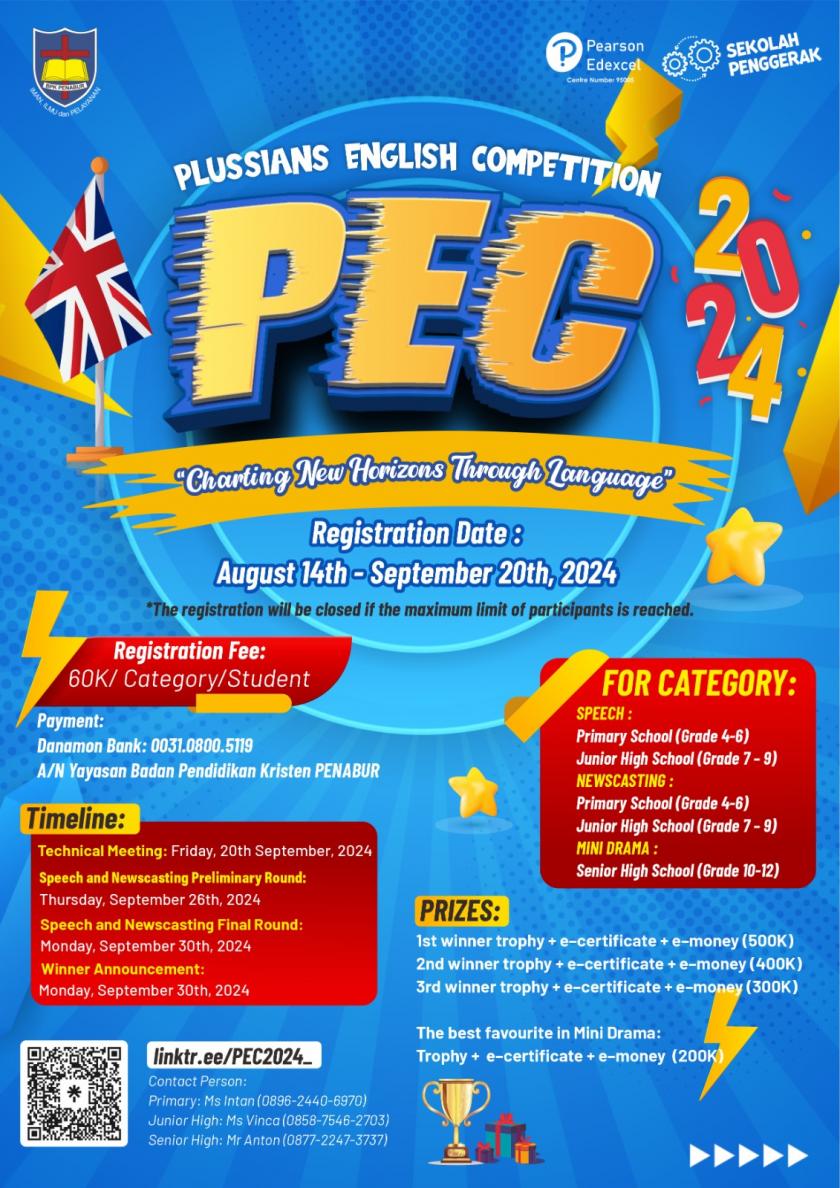 PLUSSIANS ENGLISH COMPETITION (PEC) 2024