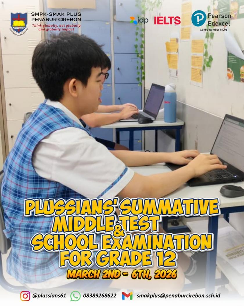 Plussians’ Summative Middle Test & School Examination For Grade 12