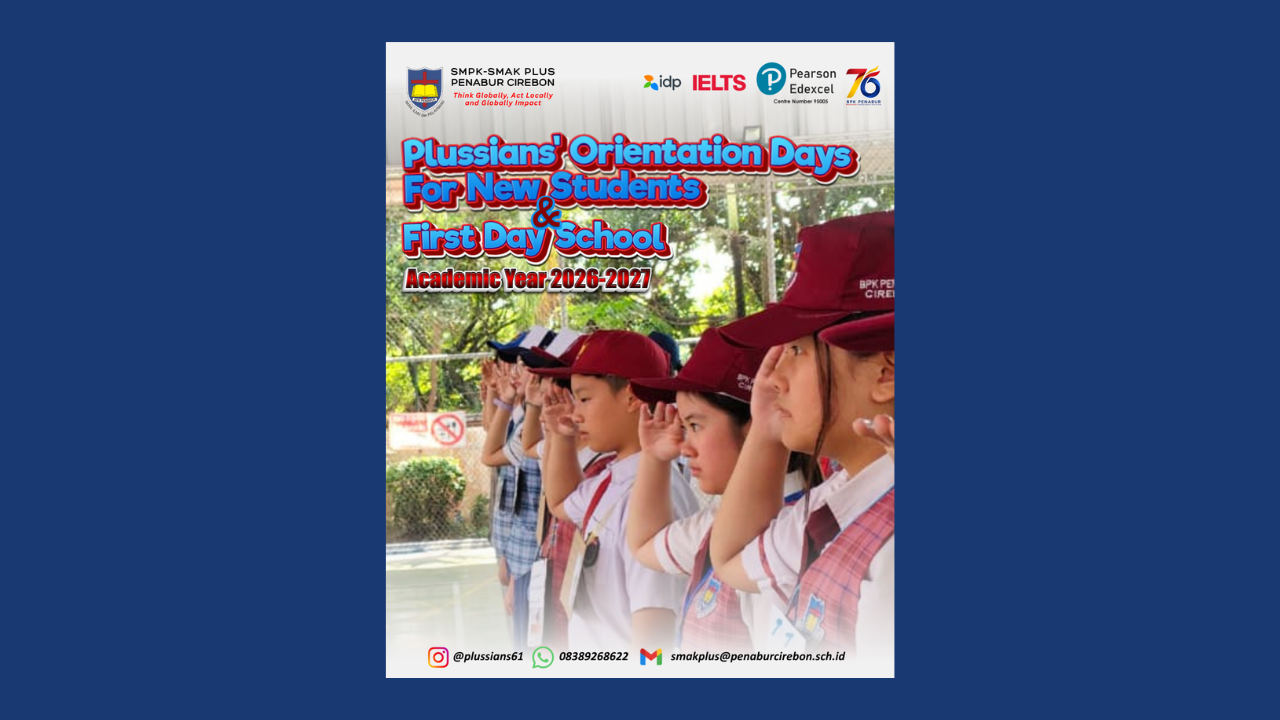Plussians' Orientation Days For New Students & First Day School